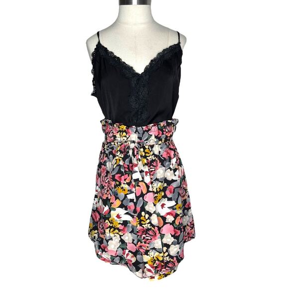 Shein Curve Paperbag Waist Shorts With Tie Bow Floral Size 2XL - Picture 10 of 10
